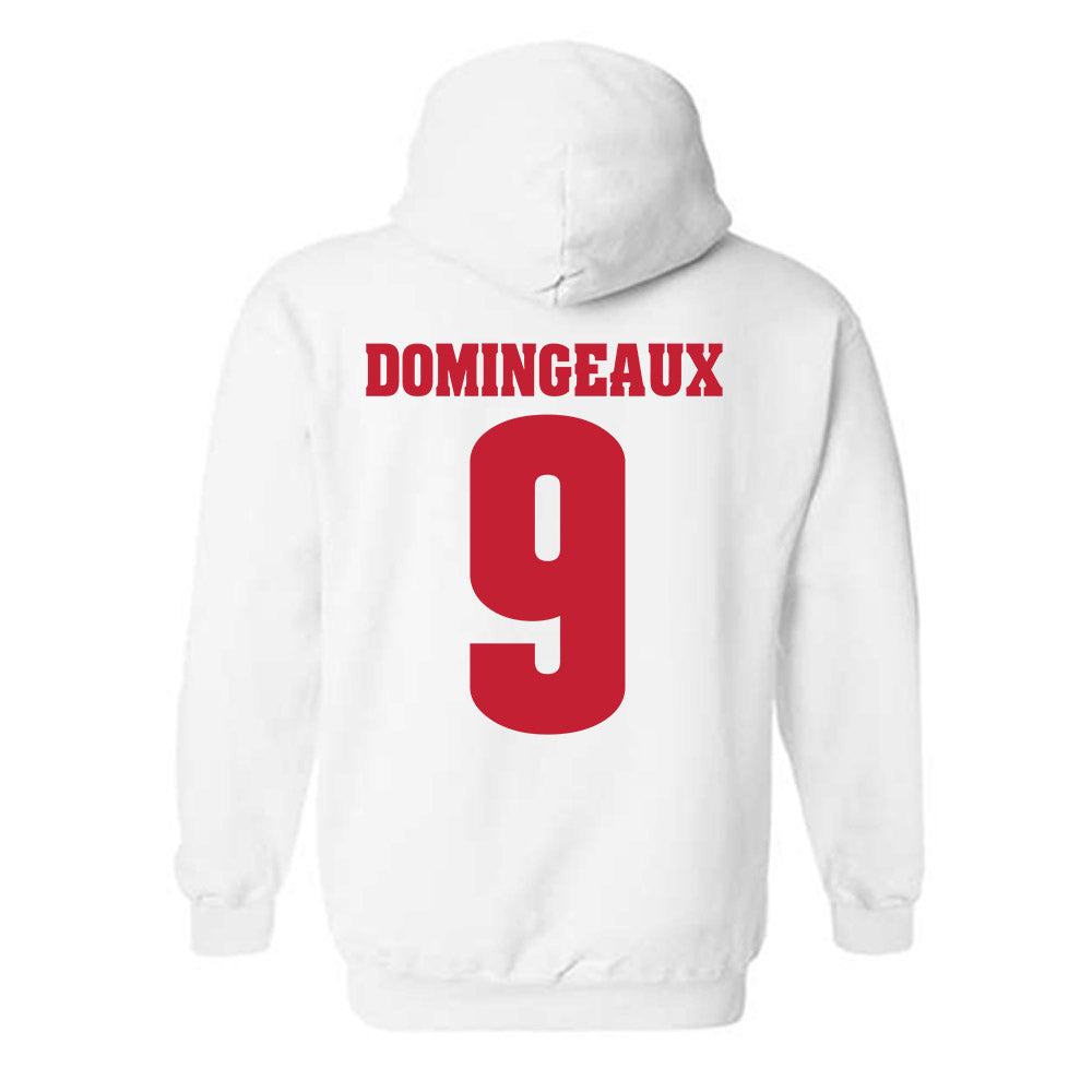 Wisconsin - NCAA Football : Jaylon Domingeaux - Classic Shersey Hooded Sweatshirt-1