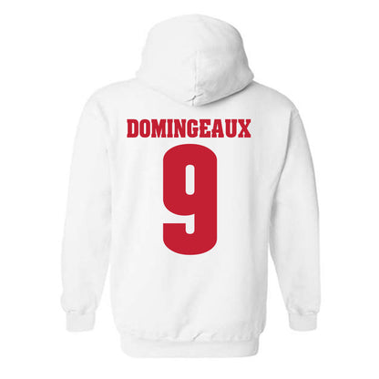 Wisconsin - NCAA Football : Jaylon Domingeaux - Classic Shersey Hooded Sweatshirt-1