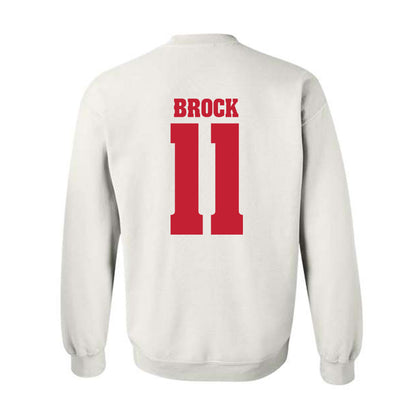 Wisconsin - NCAA Football : Kash Brock - Classic Shersey Crewneck Sweatshirt-1