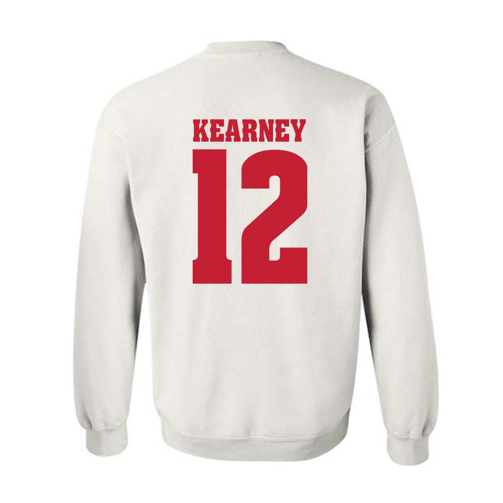 Wisconsin - NCAA Football : Zion Kearney - Classic Shersey Crewneck Sweatshirt-1