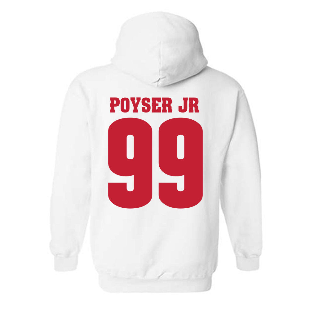 Wisconsin - NCAA Football : Jermaine Poyser Jr - Classic Shersey Hooded Sweatshirt-1