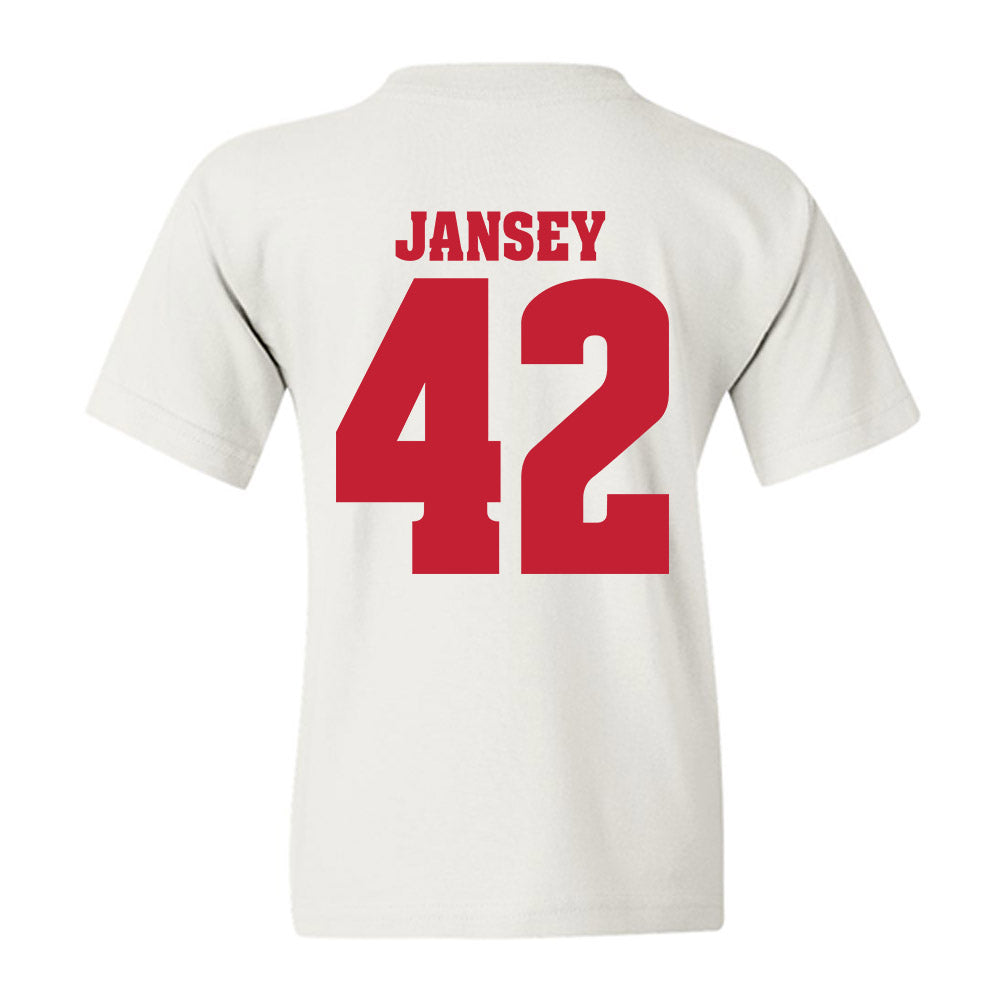 Wisconsin - NCAA Football : Tyler Jansey - Classic Shersey Youth T-Shirt-1