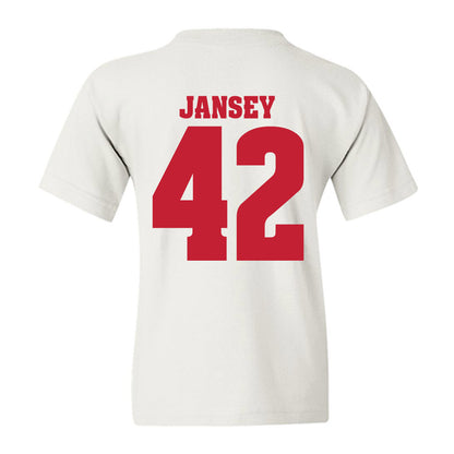 Wisconsin - NCAA Football : Tyler Jansey - Classic Shersey Youth T-Shirt-1