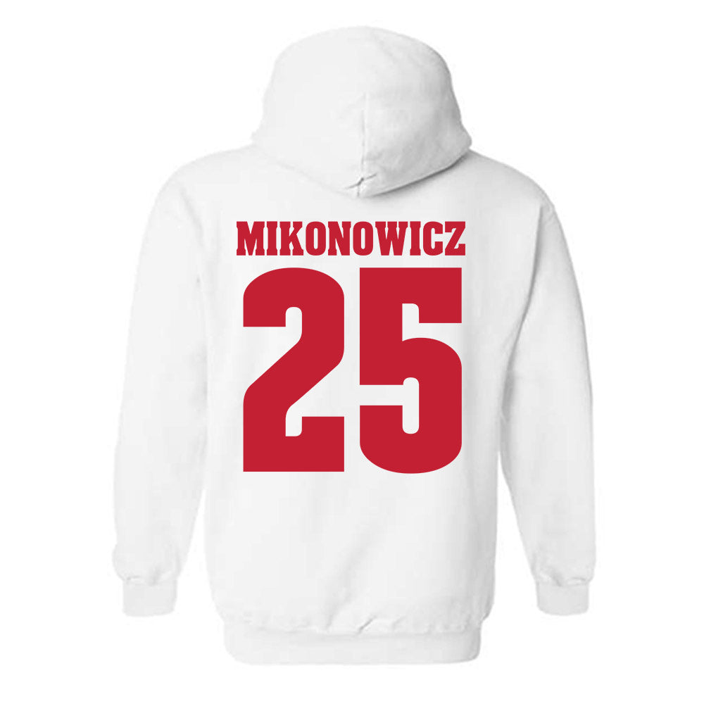 Wisconsin - NCAA Football : Will Mikonowicz - Classic Shersey Hooded Sweatshirt-1
