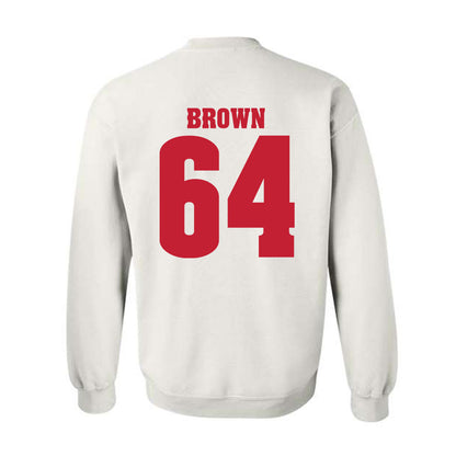 Wisconsin - NCAA Football : Evan Brown - Classic Shersey Crewneck Sweatshirt-1