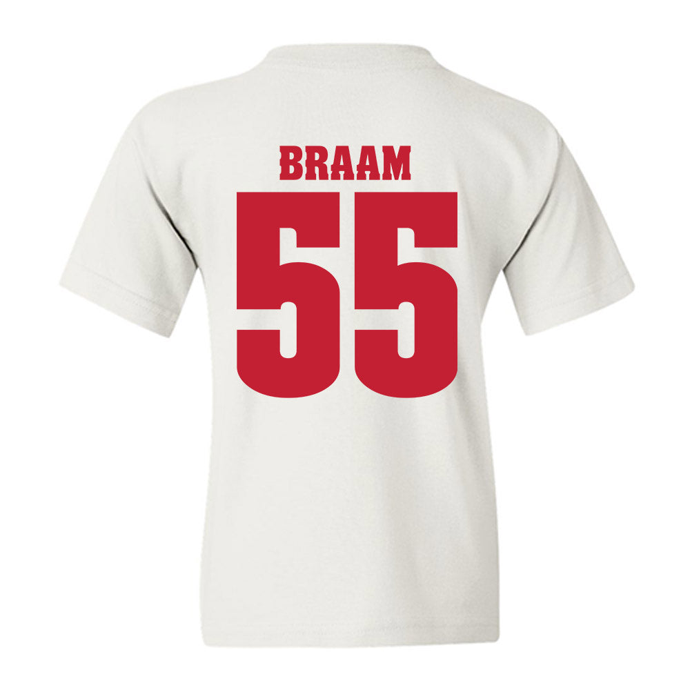 Wisconsin - NCAA Football : Drew Braam - Classic Shersey Youth T-Shirt-1