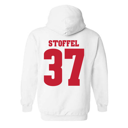 Wisconsin - NCAA Football : Treve Stoffel - Classic Shersey Hooded Sweatshirt-1