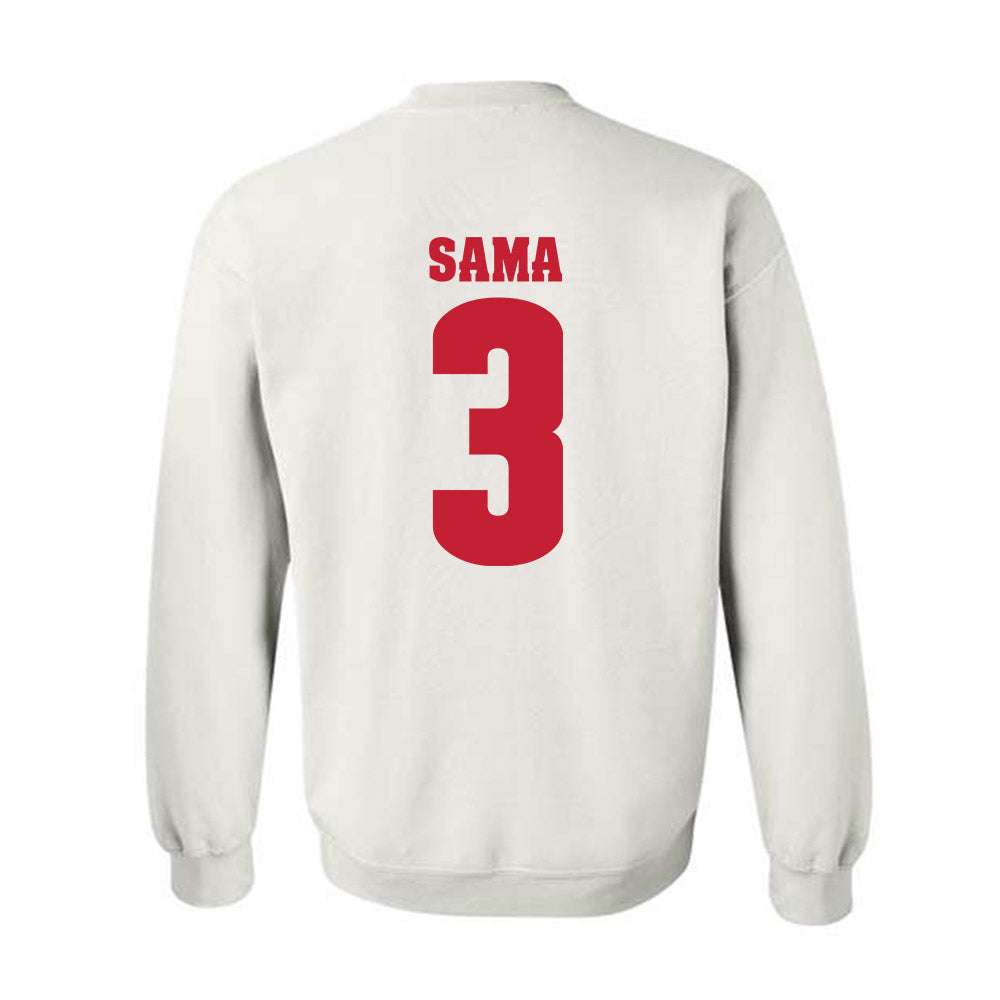 Wisconsin - NCAA Football : Abu Sama - Classic Shersey Crewneck Sweatshirt-1