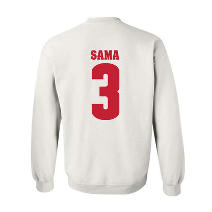 Wisconsin - NCAA Football : Abu Sama - Classic Shersey Crewneck Sweatshirt-1