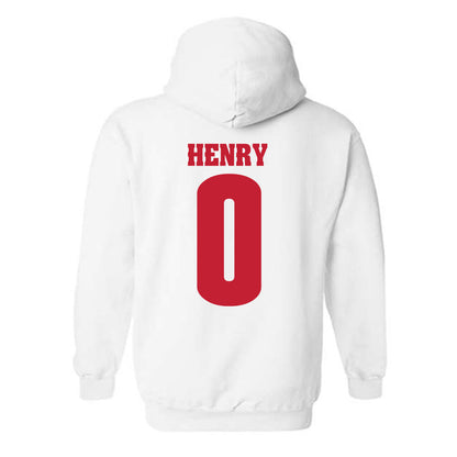 Wisconsin - NCAA Football : Tyrell Henry - Classic Shersey Hooded Sweatshirt-1