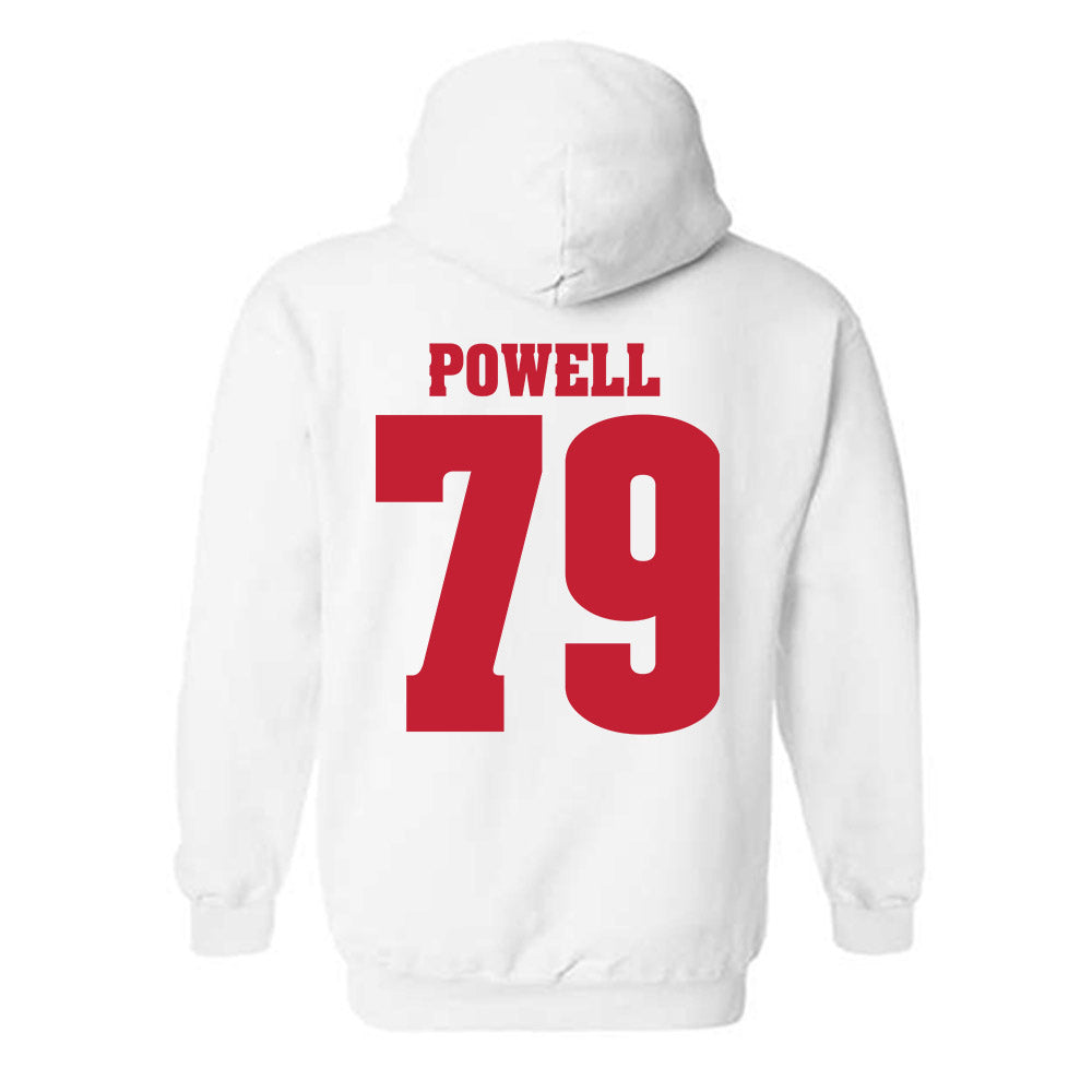 Wisconsin - NCAA Football : Logan Powell - Classic Shersey Hooded Sweatshirt-1