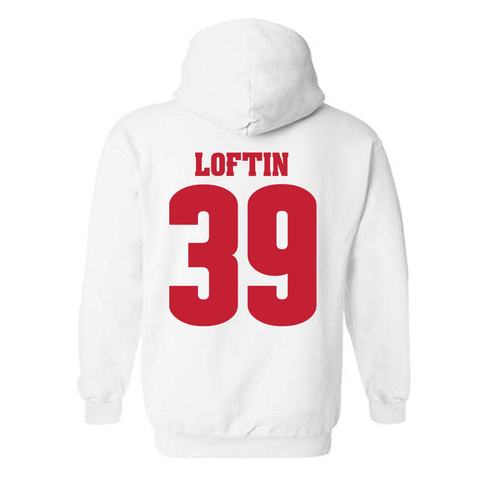 Wisconsin - NCAA Football : Jayden Loftin - Classic Shersey Hooded Sweatshirt-1