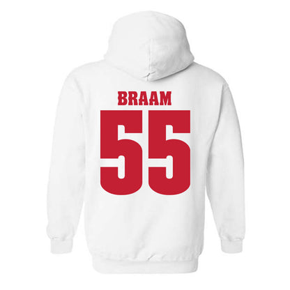 Wisconsin - NCAA Football : Drew Braam - Classic Shersey Hooded Sweatshirt-1