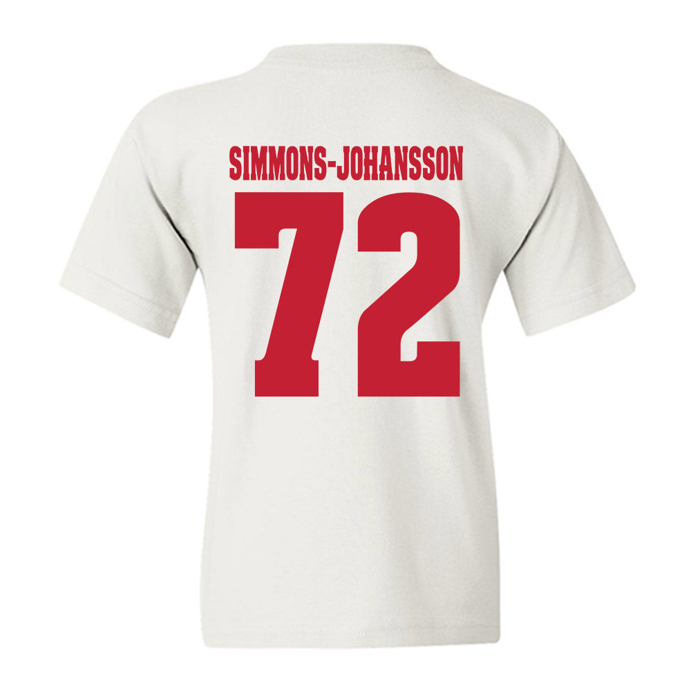 Wisconsin - NCAA Football : Lucas Simmons-Johansson - Classic Shersey Youth T-Shirt-1