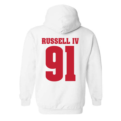 Wisconsin - NCAA Football : Hammond Russell IV - Classic Shersey Hooded Sweatshirt-1