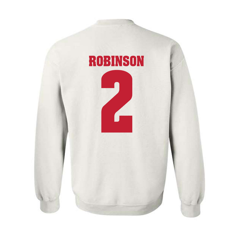 Wisconsin - NCAA Football : Javan Robinson - Classic Shersey Crewneck Sweatshirt-1