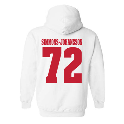 Wisconsin - NCAA Football : Lucas Simmons-Johansson - Classic Shersey Hooded Sweatshirt-1