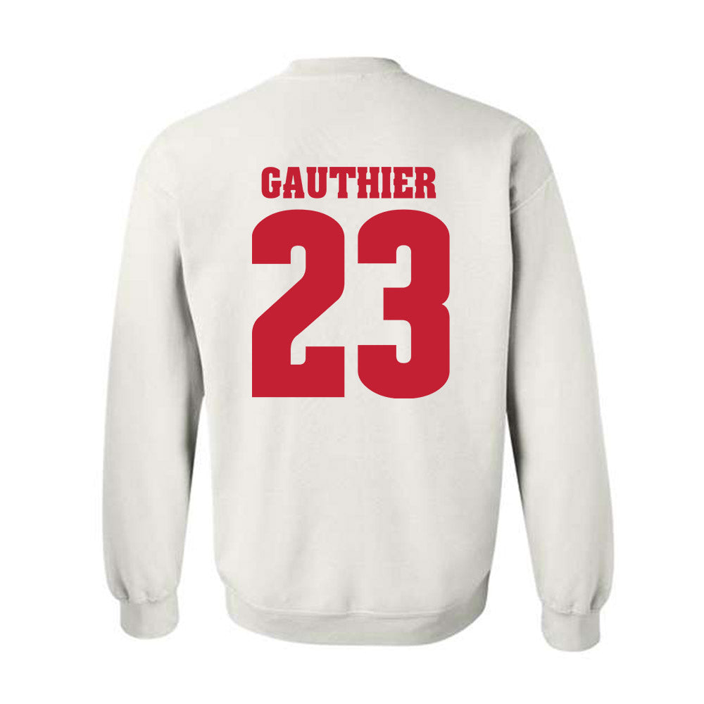 Wisconsin - NCAA Football : Landon Gauthier - Classic Shersey Crewneck Sweatshirt-1