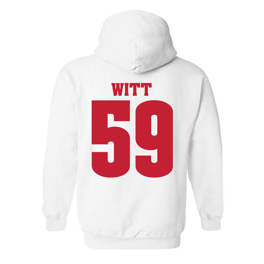 Wisconsin - NCAA Football : Aaron Witt - Classic Shersey Hooded Sweatshirt-1