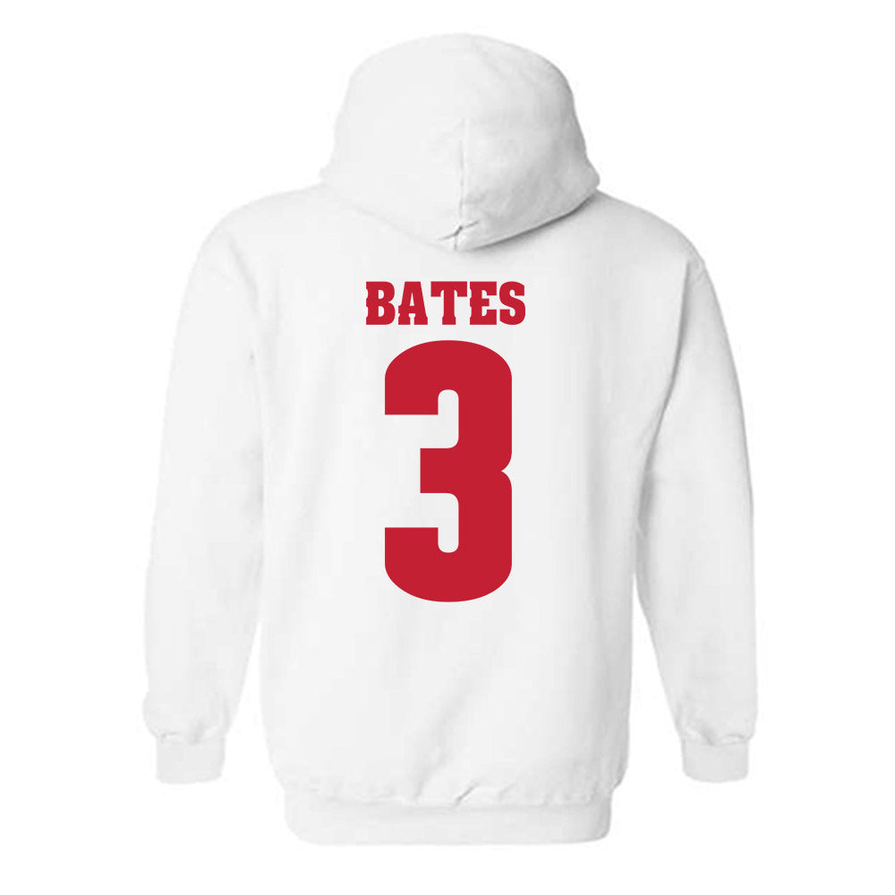 Wisconsin - NCAA Football : Cai Bates - Classic Shersey Hooded Sweatshirt-1