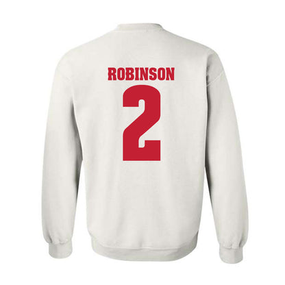 Wisconsin - NCAA Football : Javan Robinson - Classic Shersey Crewneck Sweatshirt-1