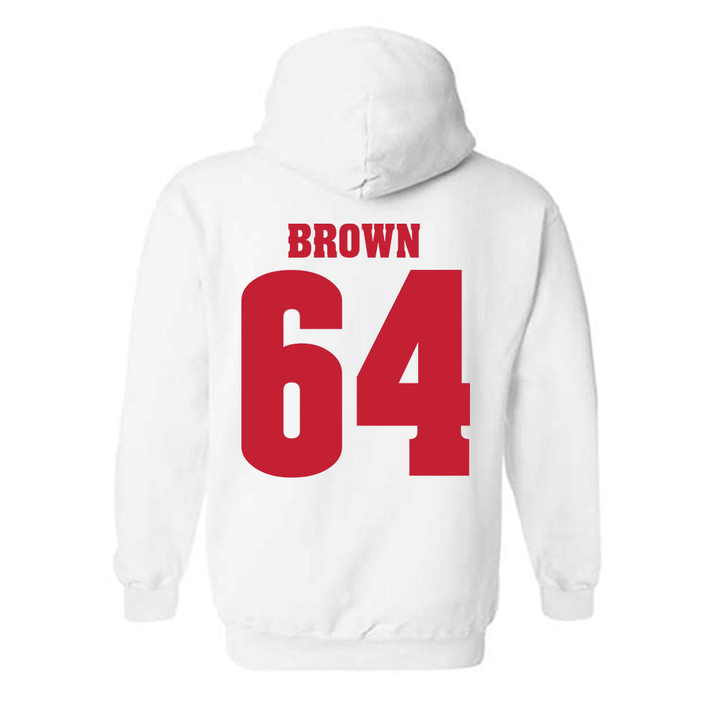 Wisconsin - NCAA Football : Evan Brown - Classic Shersey Hooded Sweatshirt-1