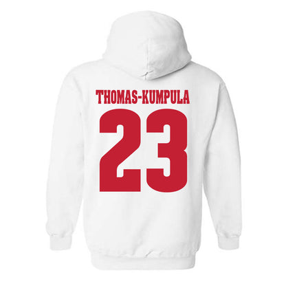 Wisconsin - NCAA Football : Davion Thomas-Kumpula - Classic Shersey Hooded Sweatshirt-1