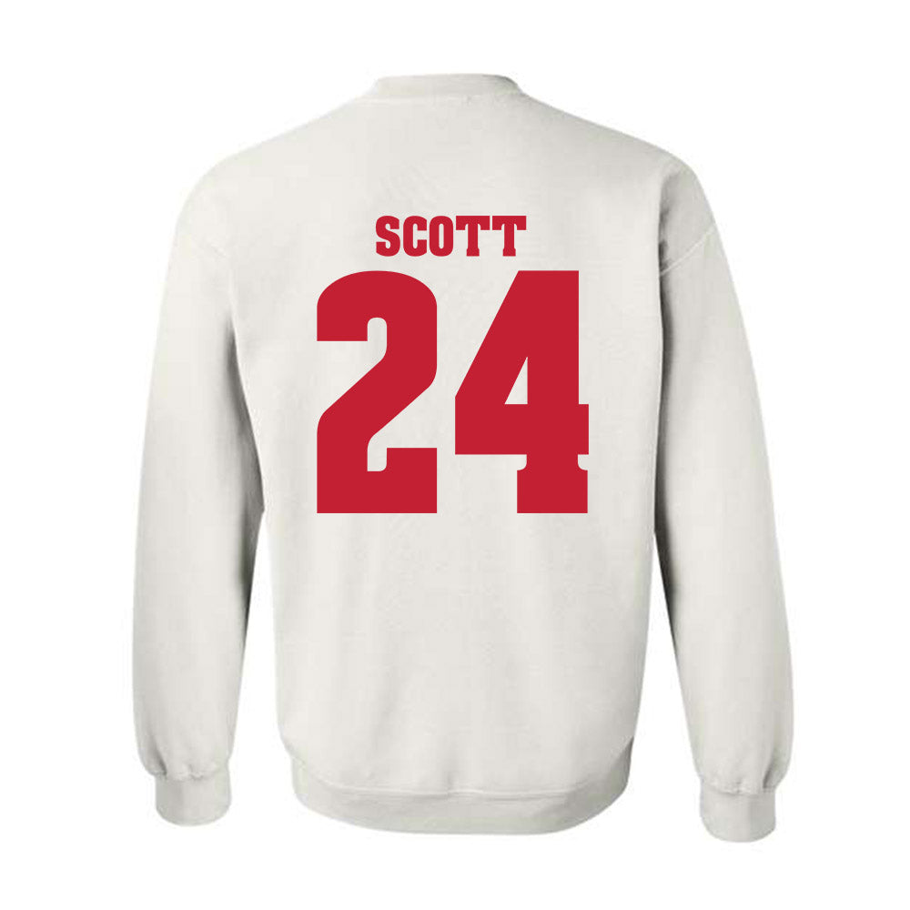 Wisconsin - NCAA Football : Jaimier Scott - Classic Shersey Crewneck Sweatshirt-1