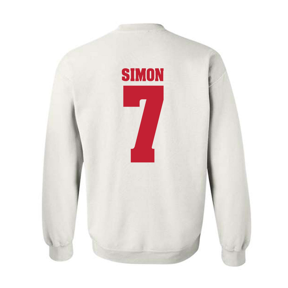 Wisconsin - NCAA Women's Volleyball : Kristen Simon - Classic Shersey Crewneck Sweatshirt-1
