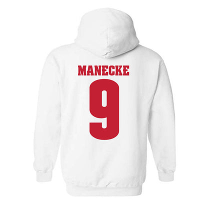 Wisconsin - NCAA Women's Volleyball : Jane Manecke - Classic Shersey Hooded Sweatshirt-1