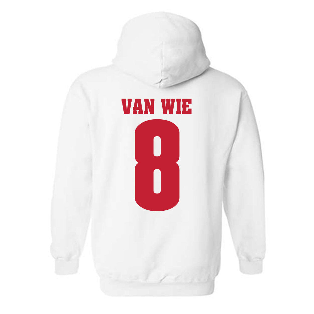 Wisconsin - NCAA Women's Volleyball : Morgan Van Wie - Classic Shersey Hooded Sweatshirt-1
