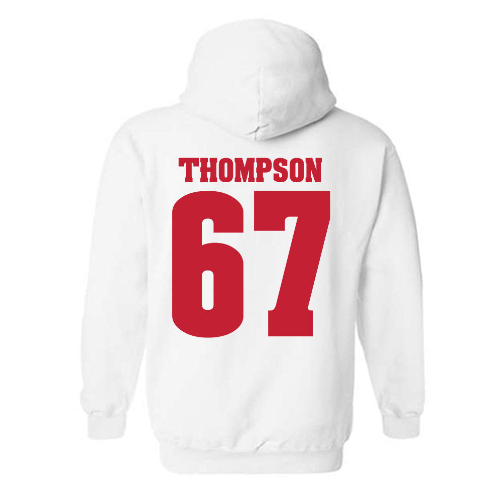 Wisconsin - NCAA Women's Volleyball : Halle Thompson - Classic Shersey Hooded Sweatshirt-1