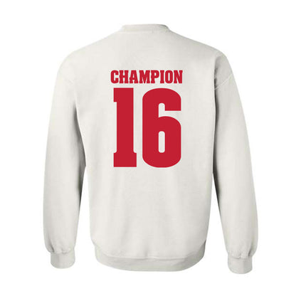 Wisconsin - NCAA Women's Volleyball : Decelise Champion - Classic Shersey Crewneck Sweatshirt-1