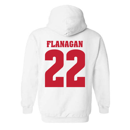 Wisconsin - NCAA Women's Volleyball : Audrey Flanagan - Classic Shersey Hooded Sweatshirt-1