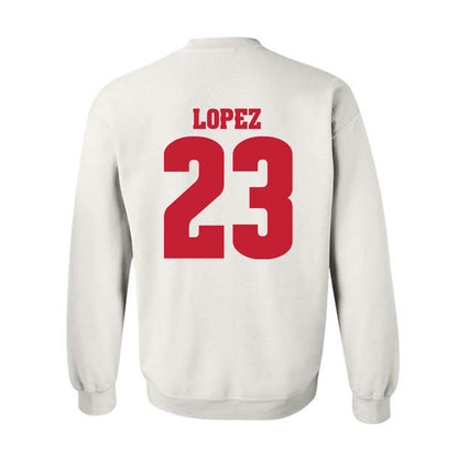 Wisconsin - NCAA Women's Volleyball : Grace Lopez - Classic Shersey Crewneck Sweatshirt-1