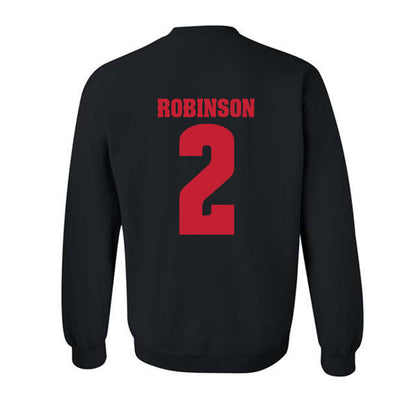 Wisconsin - NCAA Football : Javan Robinson - Classic Shersey Crewneck Sweatshirt-1