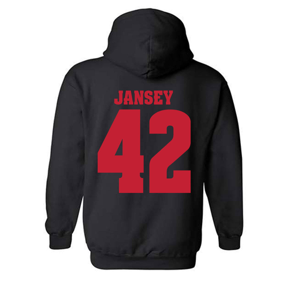 Wisconsin - NCAA Football : Tyler Jansey - Classic Shersey Hooded Sweatshirt-1