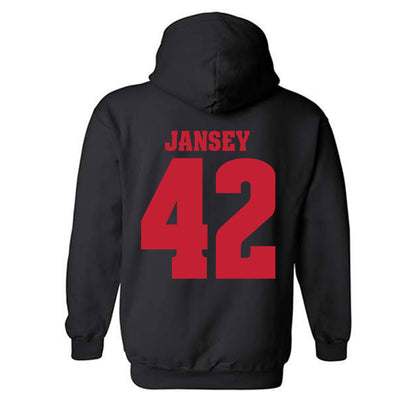 Wisconsin - NCAA Football : Tyler Jansey - Classic Shersey Hooded Sweatshirt-1