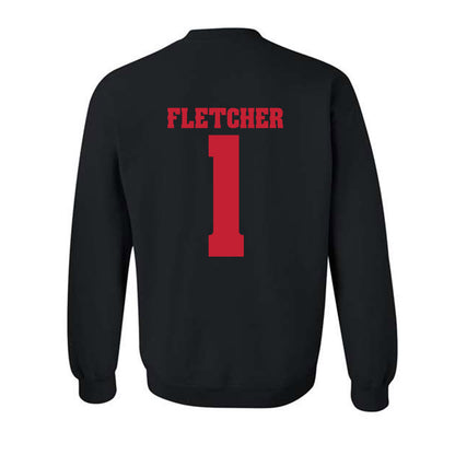 Wisconsin - NCAA Football : Eric Fletcher - Classic Shersey Crewneck Sweatshirt-1