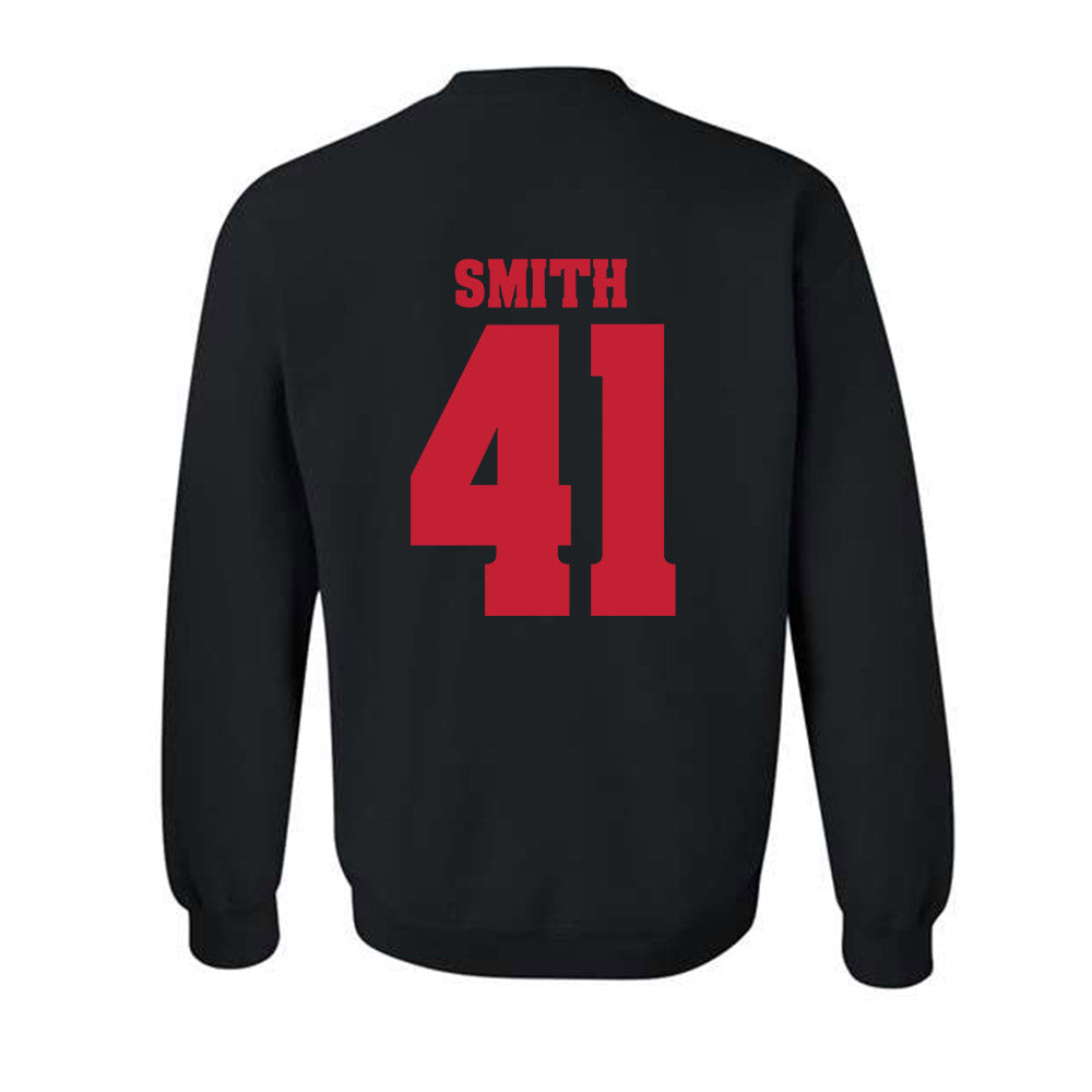 Wisconsin - NCAA Football : McCoy Smith - Classic Shersey Crewneck Sweatshirt-1