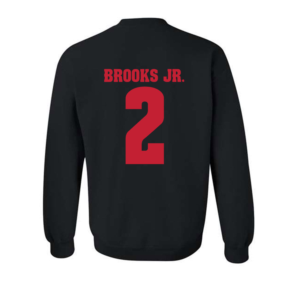 Wisconsin - NCAA Football : Chris Brooks Jr. - Classic Shersey Crewneck Sweatshirt-1