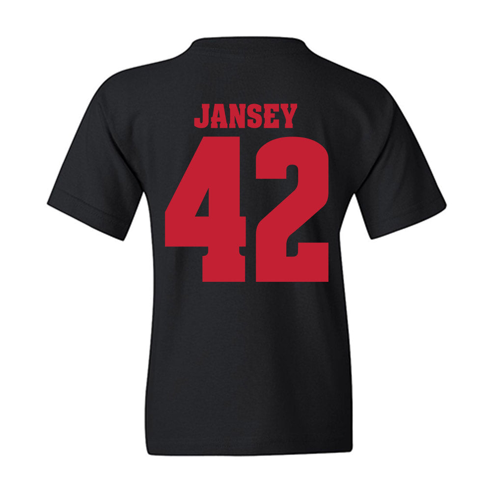 Wisconsin - NCAA Football : Tyler Jansey - Classic Shersey Youth T-Shirt-1