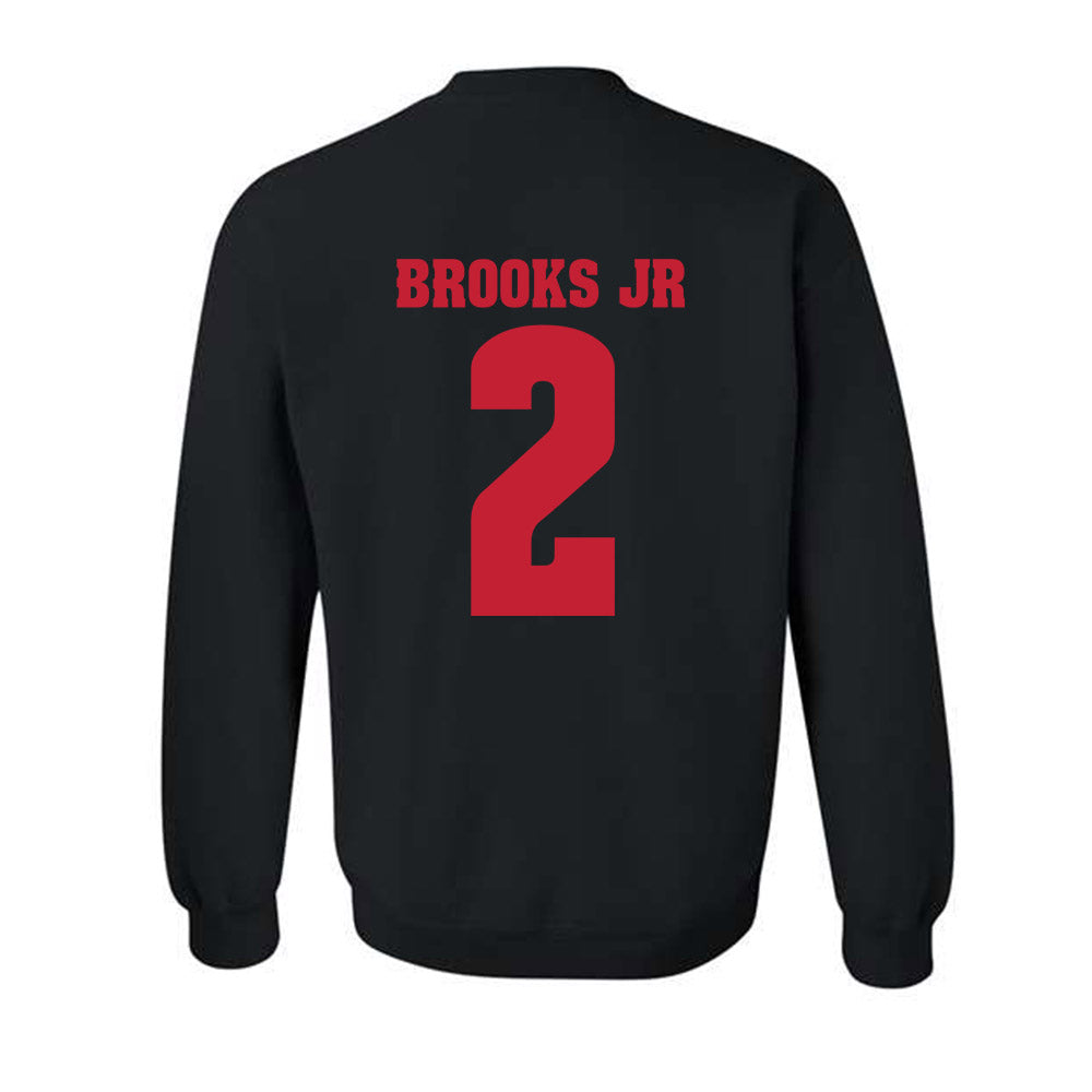 Wisconsin - NCAA Football : Chris Brooks Jr - Classic Shersey Crewneck Sweatshirt-1