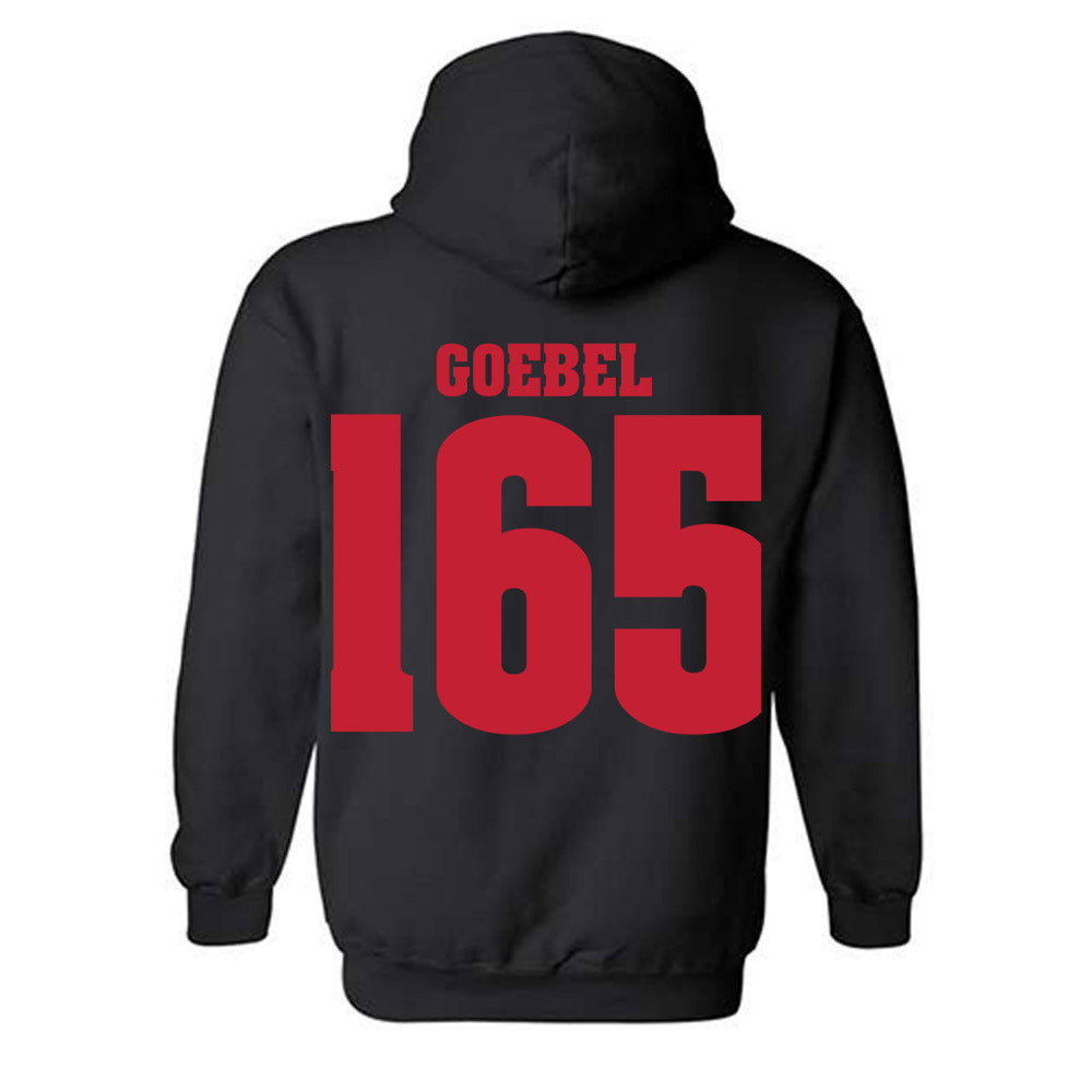 Wisconsin - NCAA Wrestling : Cody Goebel - Classic Shersey Hooded Sweatshirt-1