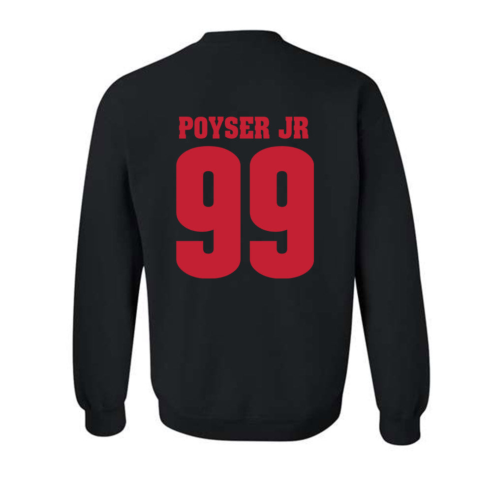 Wisconsin - NCAA Football : Jermaine Poyser Jr - Classic Shersey Crewneck Sweatshirt-1