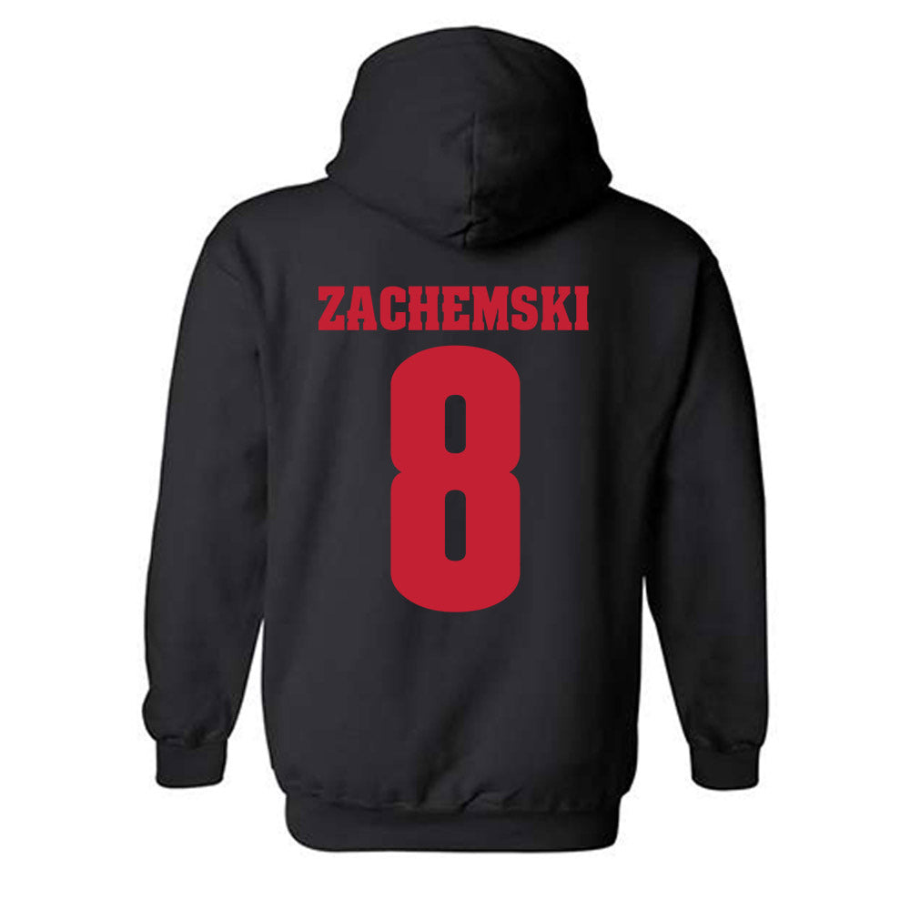 Wisconsin - NCAA Men's Soccer : Matthew Zachemski - Classic Shersey Hooded Sweatshirt-1