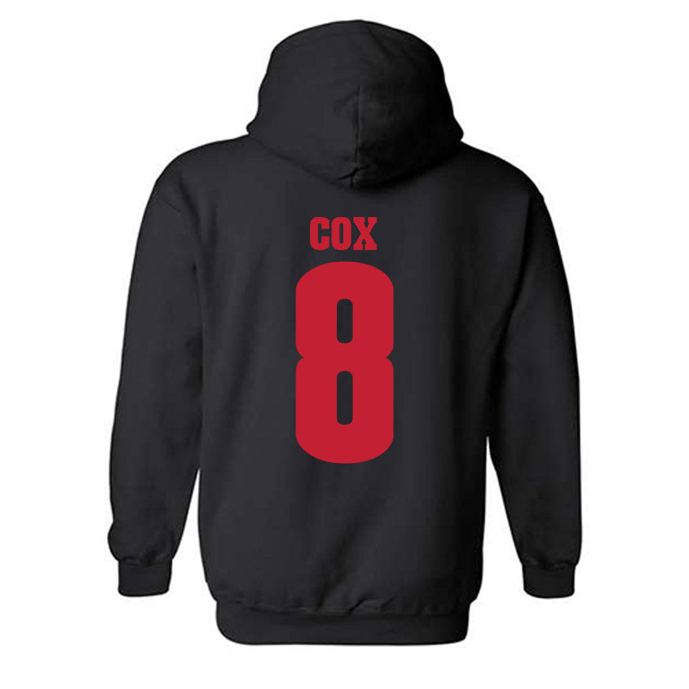 Wisconsin - NCAA Women's Soccer : Delaney Cox - Classic Shersey Hooded Sweatshirt-1