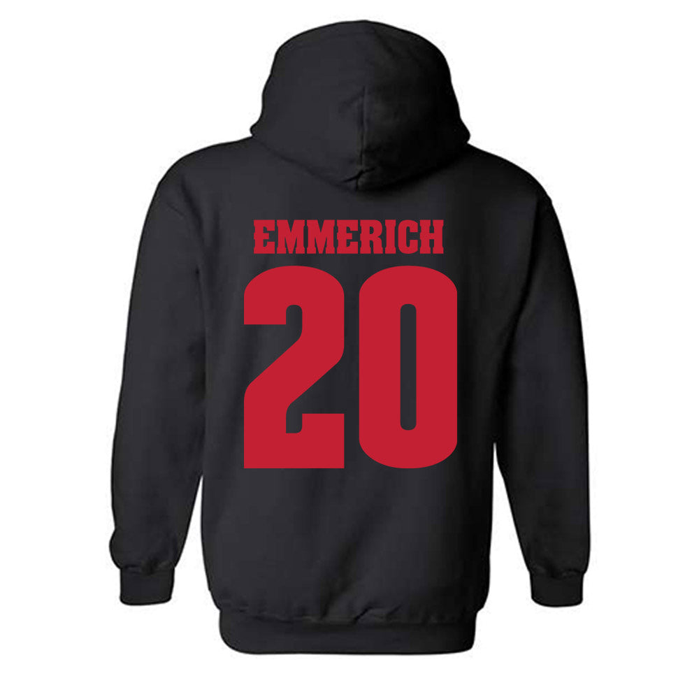Wisconsin - NCAA Football : Luke Emmerich - Classic Shersey Hooded Sweatshirt-1