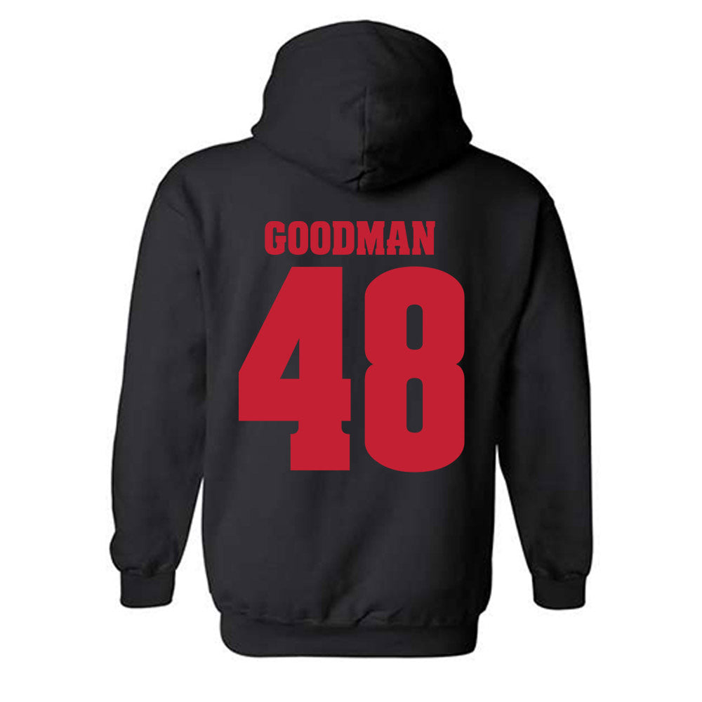 Wisconsin - NCAA Football : Andrew Goodman - Classic Shersey Hooded Sweatshirt-1