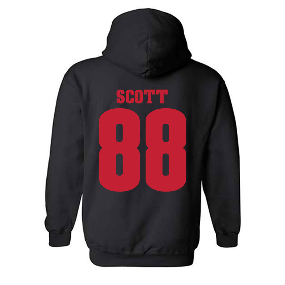 Wisconsin - NCAA Women's Volleyball : Kymora Scott - Classic Shersey Hooded Sweatshirt-1